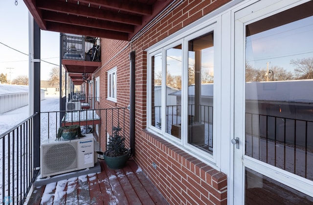 balcony with ac unit