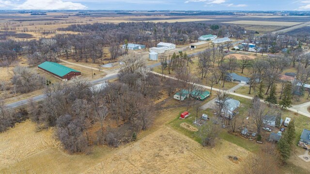 drone / aerial view with a rural view