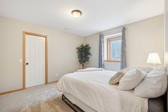 bedroom featuring carpet flooring