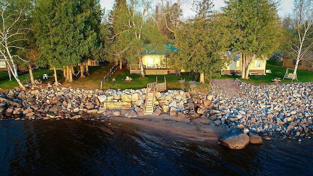 6502 Birch Beach Dr NW, Williams, MN 56686 - view of yard with a water view