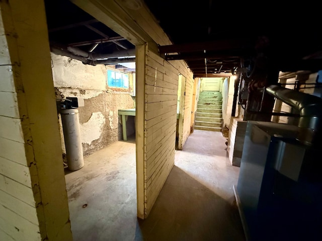 view of basement