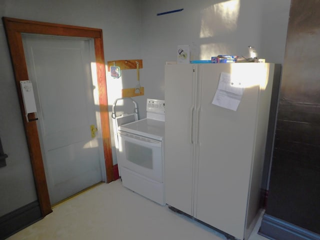 kitchen with white appliances