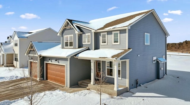 view of front of house with a garage and board and batten siding