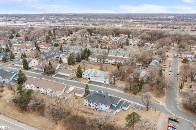 bird's eye view with a residential view