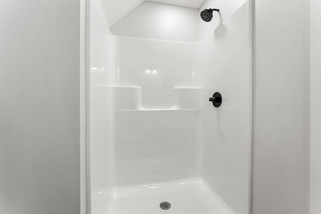 bathroom with a shower