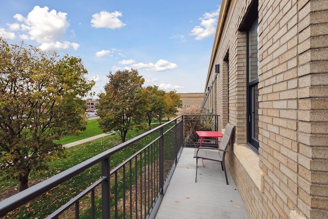 view of balcony