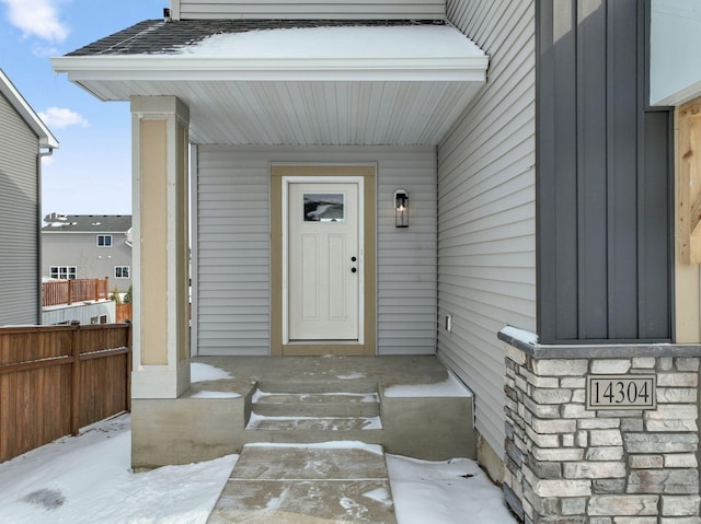 view of entrance to property