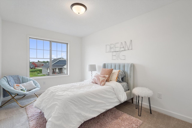 bedroom with carpet flooring