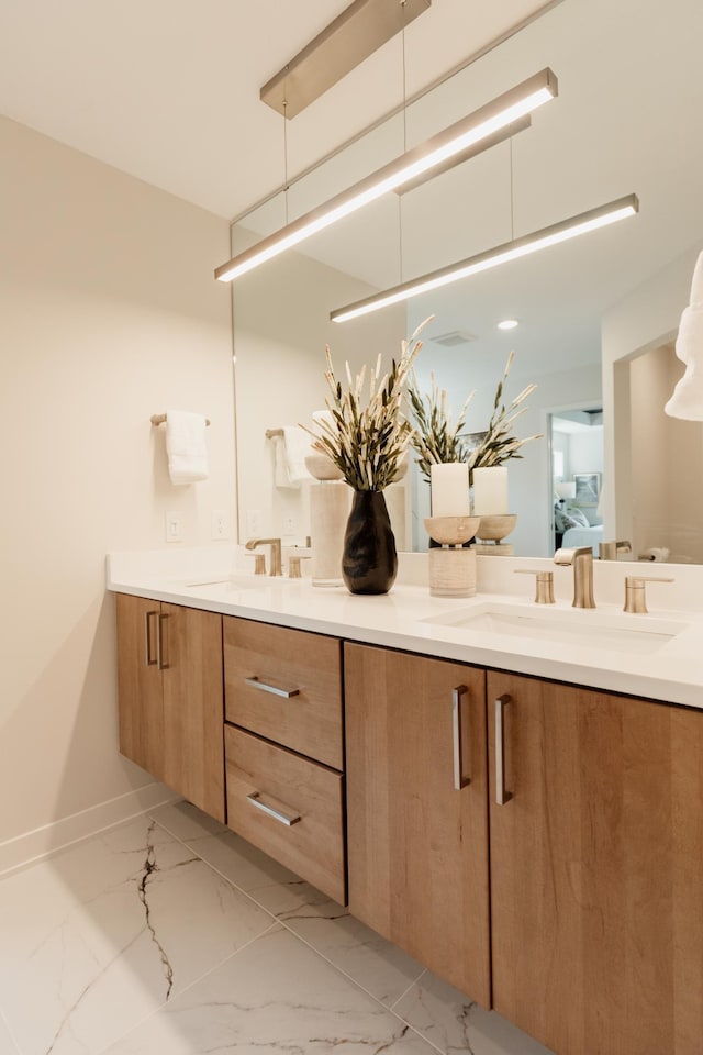 bathroom featuring vanity