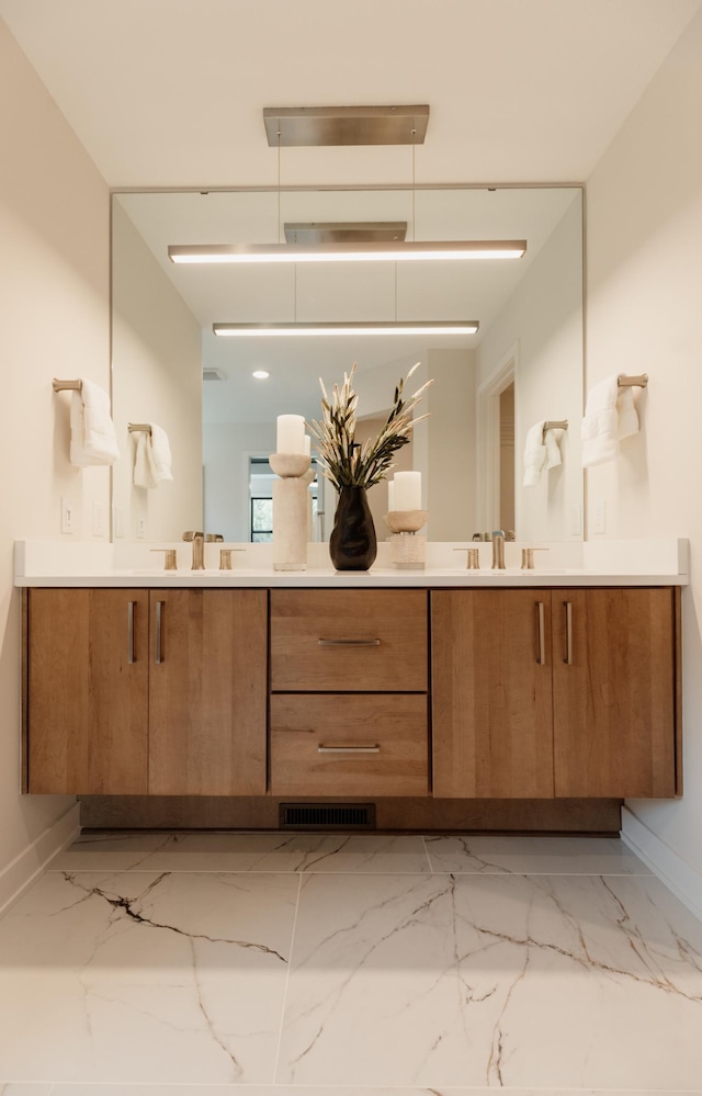 bathroom featuring vanity