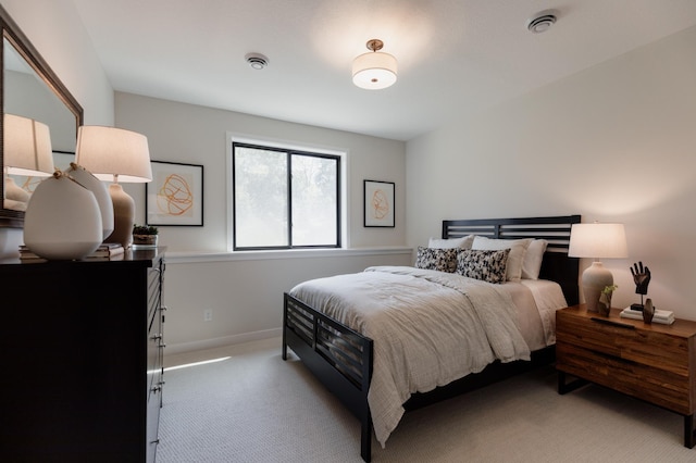 bedroom with carpet floors