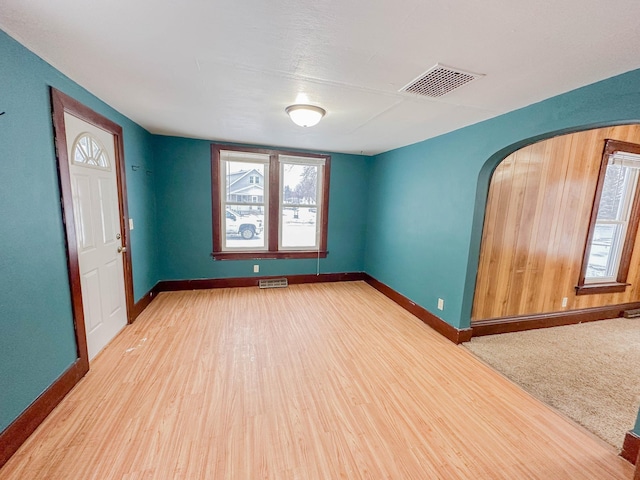 entrance foyer with wood-type flooring