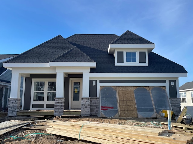 view of front of home featuring covered porch