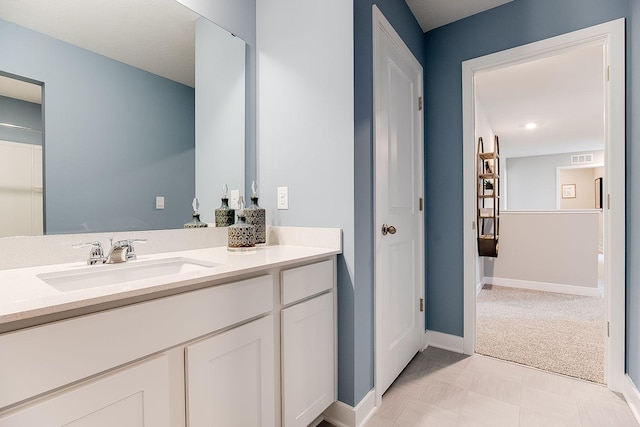 bathroom featuring vanity