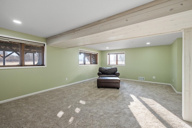 unfurnished room featuring carpet flooring