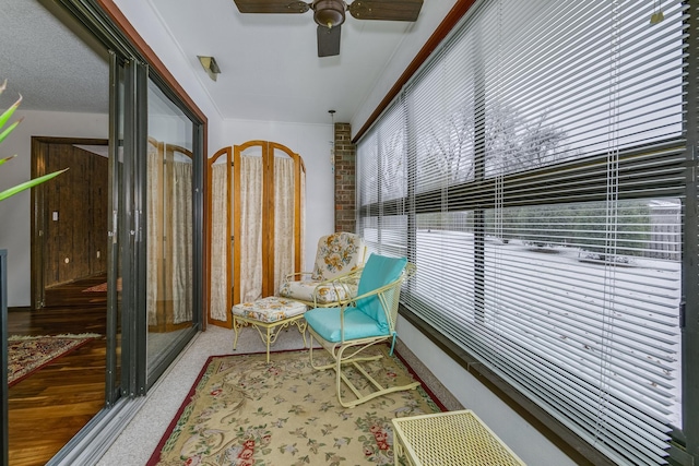 view of sunroom / solarium