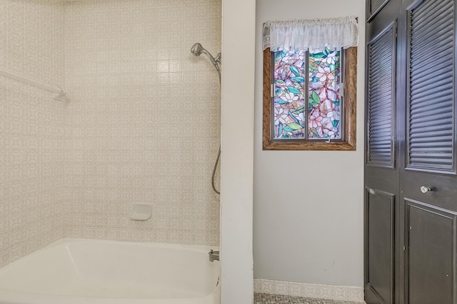 full bathroom with  shower combination