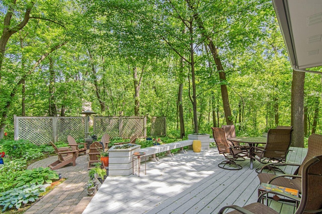 6678 Hemlock Ln N, Maple Grove, MN 55369 - deck featuring outdoor dining area