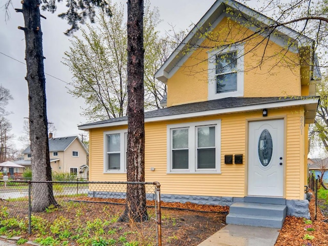 view of front of home