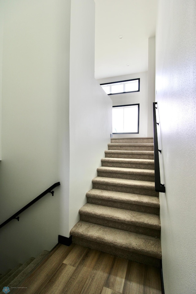 6721 67th Ave S, Horace, ND 58047 - staircase with wood finished floors