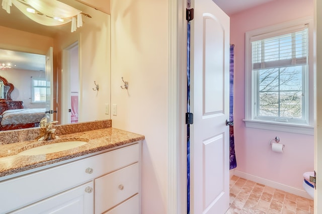 bathroom with vanity