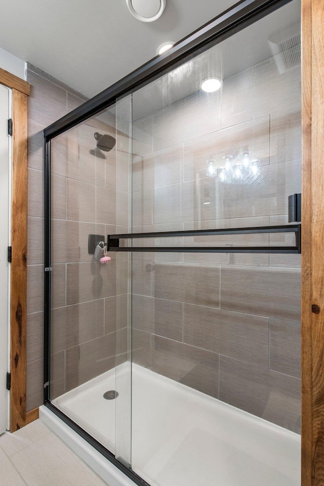 bathroom with walk in shower