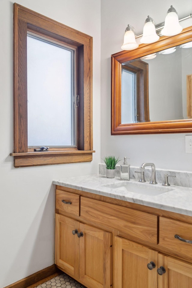 bathroom with vanity