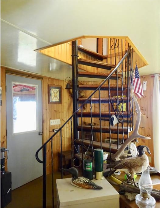 2051 120th St, Balaton, MN 56115 - staircase with wood walls