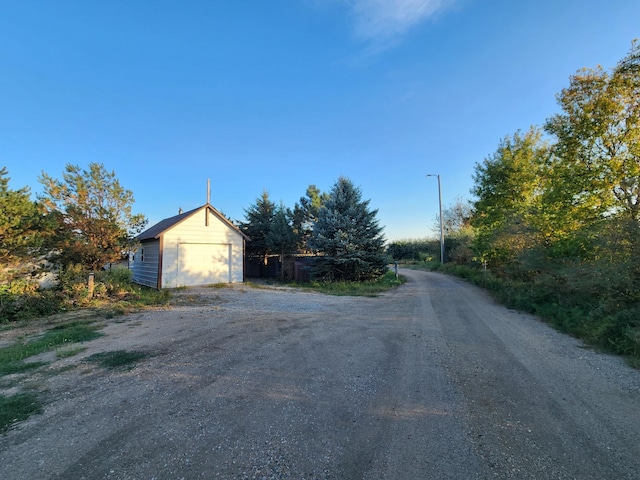 view of road