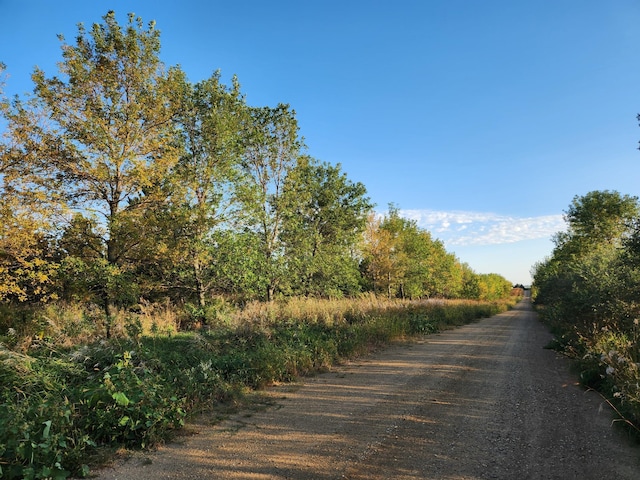 view of street featuring a rural view