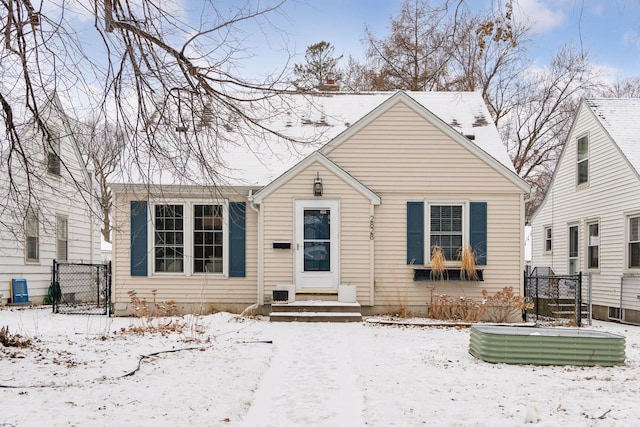 view of bungalow-style house