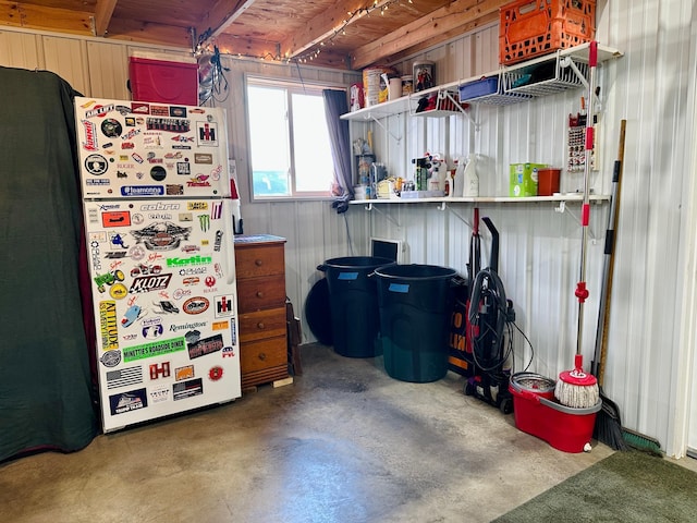 view of storage room