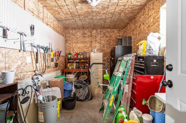 view of storage room