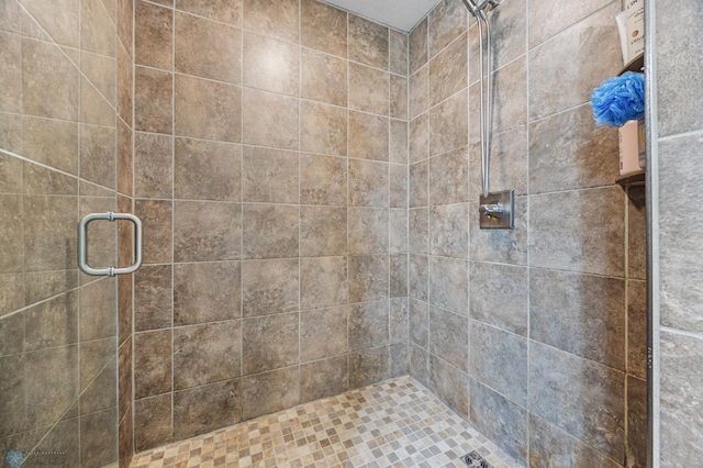 bathroom with walk in shower