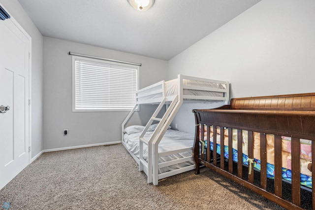 bedroom with carpet floors