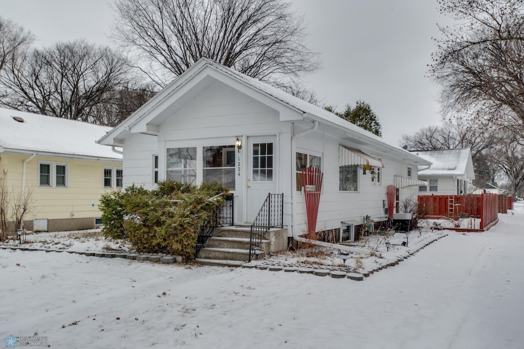 view of bungalow-style home