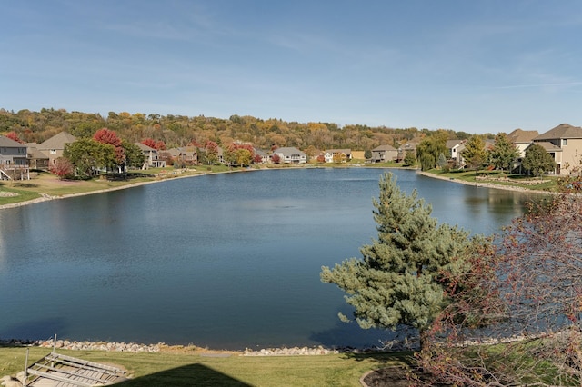 property view of water