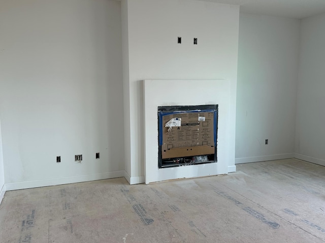 view of unfurnished living room