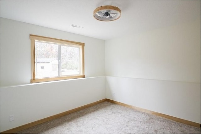 view of carpeted empty room