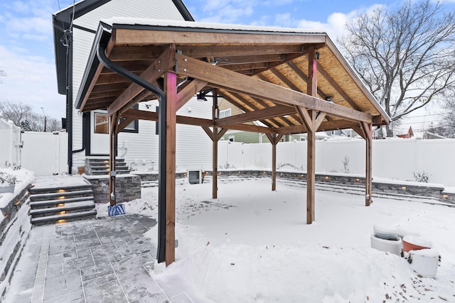 view of property's community with a gazebo