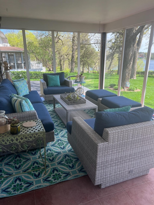 view of sunroom / solarium