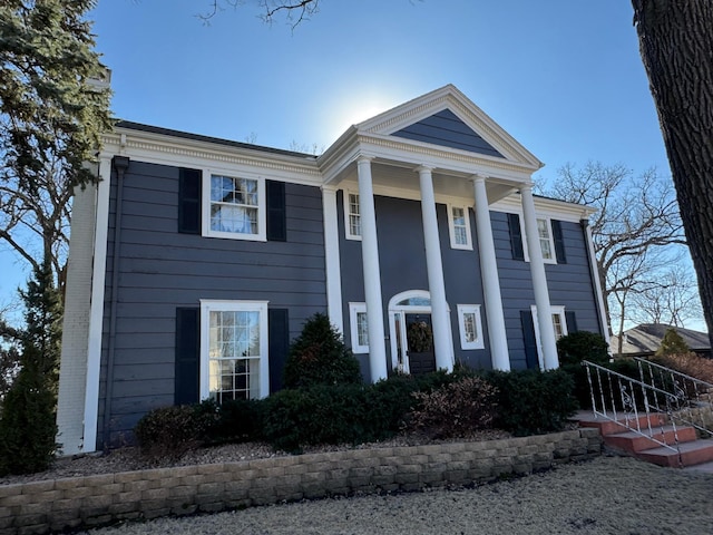 view of greek revival house