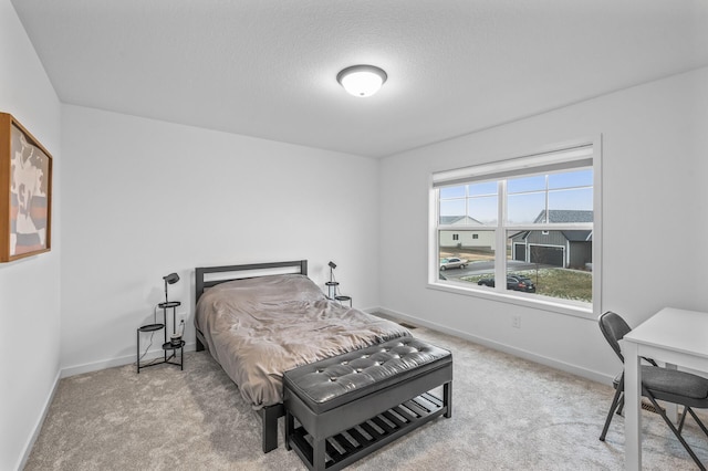 bedroom with carpet floors