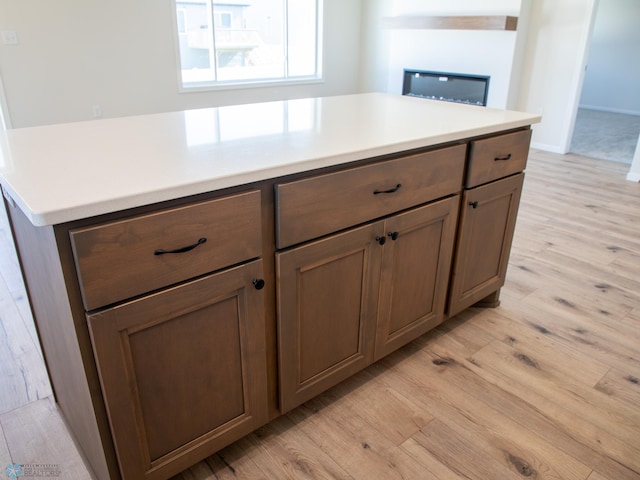 kitchen featuring light hardwood / wood-style floors