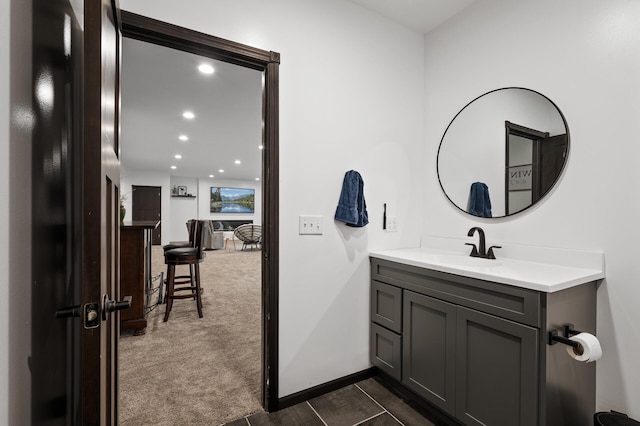 bathroom featuring vanity