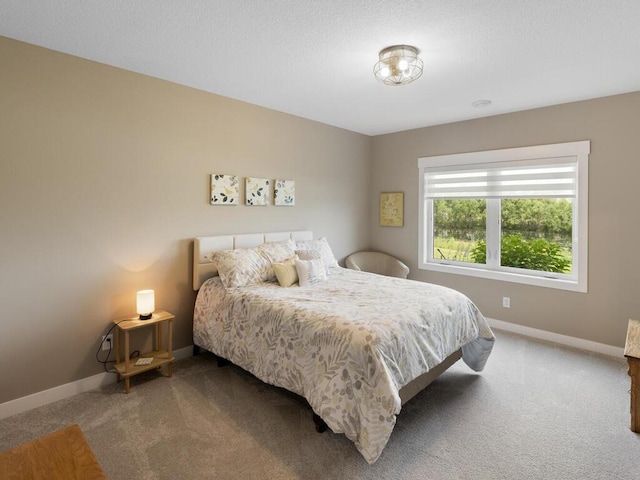 bedroom with carpet floors