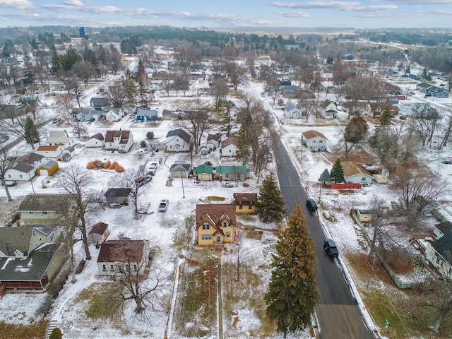 310 7th St, Starbuck, MN 56381 - snowy aerial view featuring a residential view