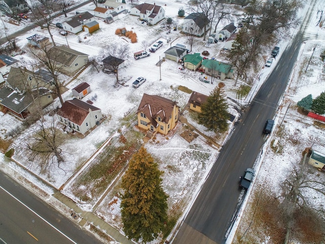 310 7th St, Starbuck, MN 56381 - snowy aerial view with a residential view