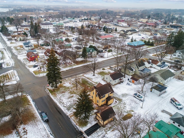 310 7th St, Starbuck, MN 56381 - snowy aerial view with a residential view