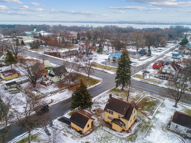 310 7th St, Starbuck, MN 56381 - snowy aerial view with a residential view